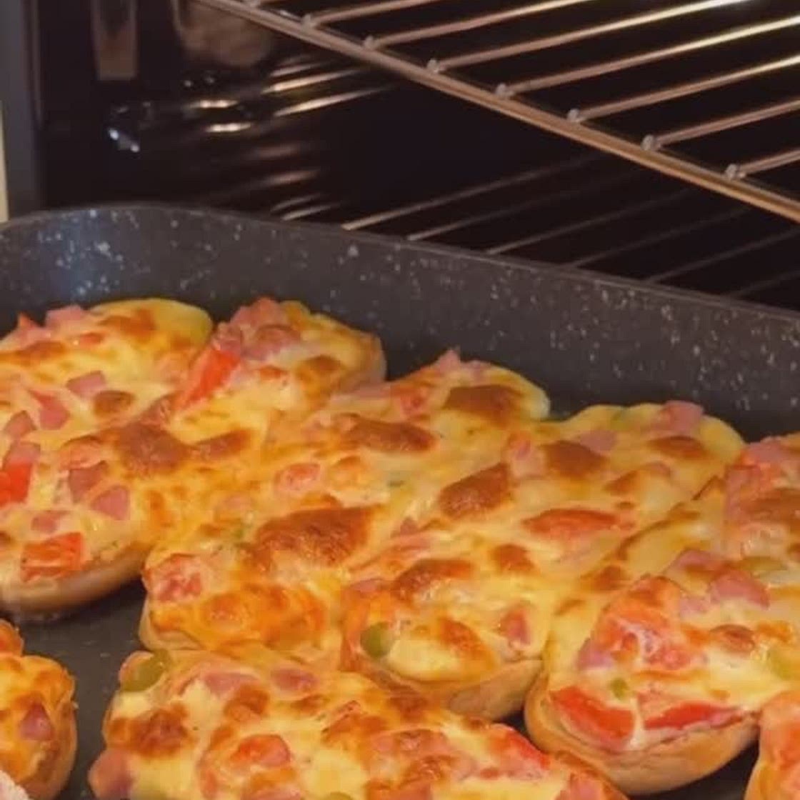 Crispy MINI-PIZZA in 10 minutes🍕
