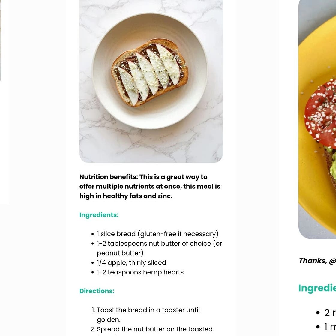 Nutty Apple toaat
