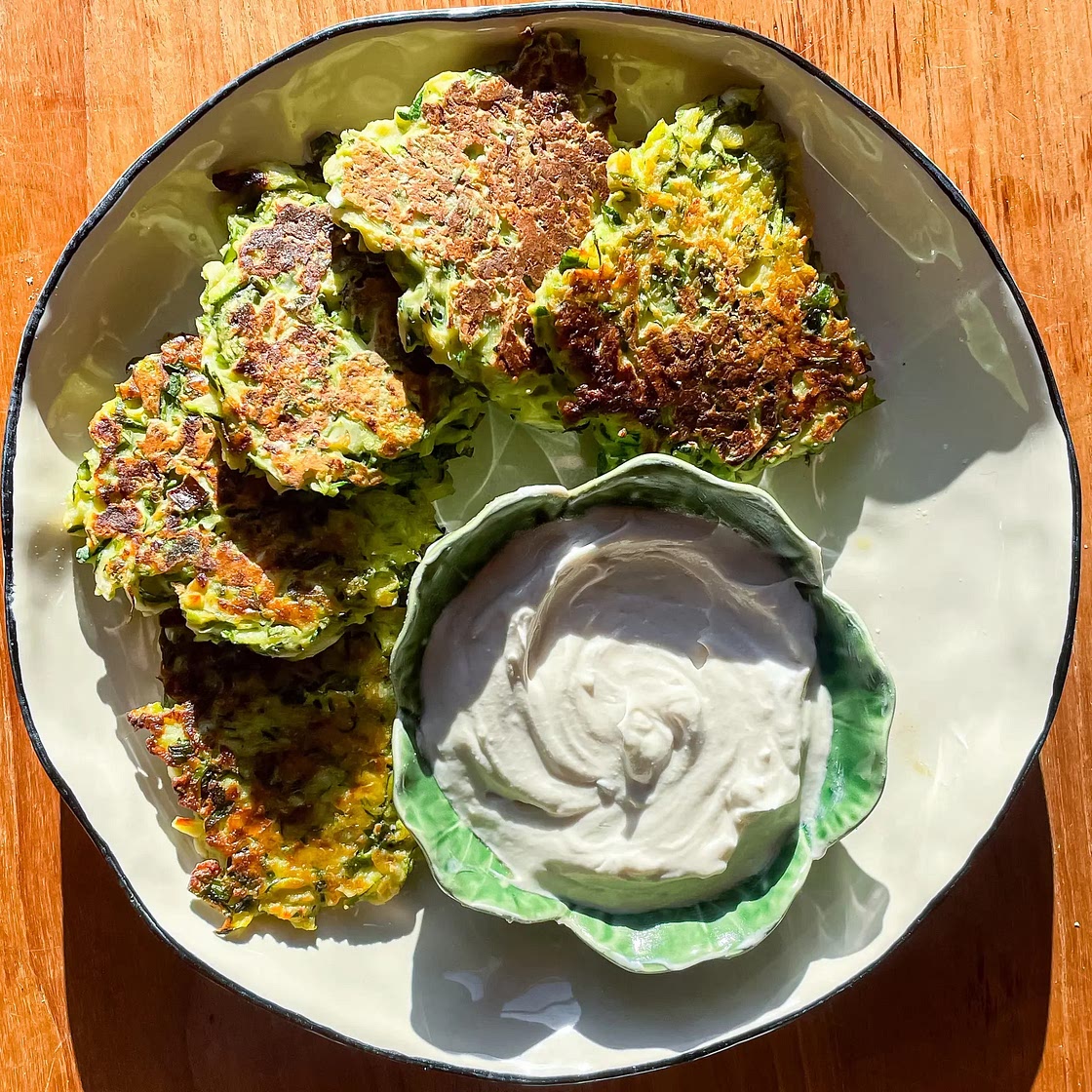 Healthy Herby Courgette Fritters