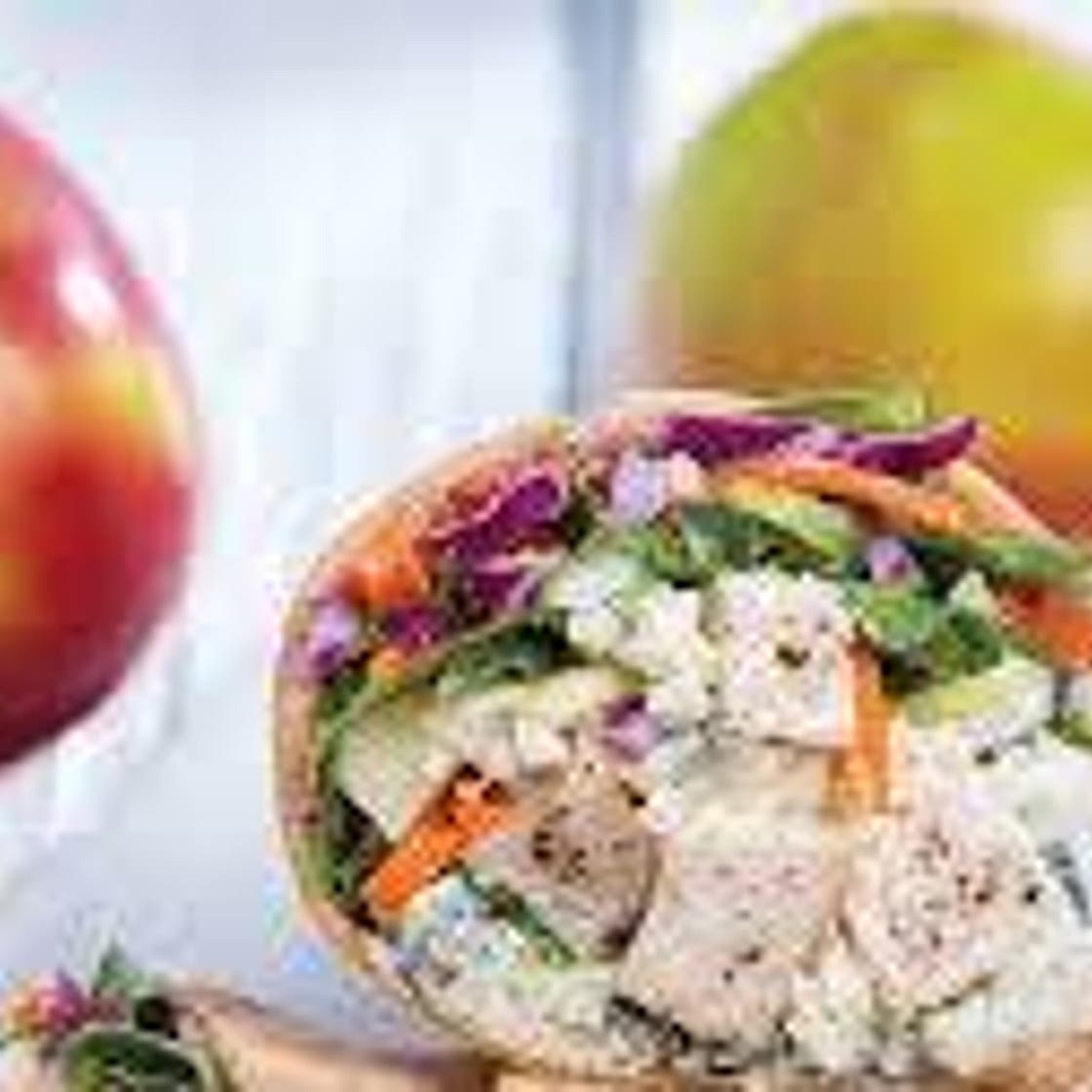 Chicken & Apple-Kale Slaw Wrap