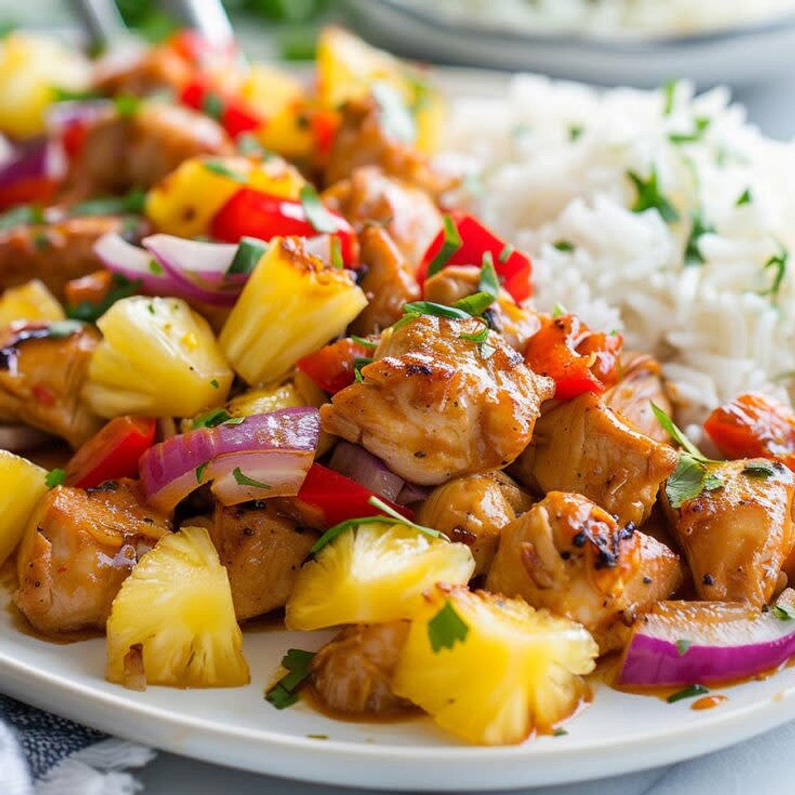 Hawaiian Sheet Pan Chicken