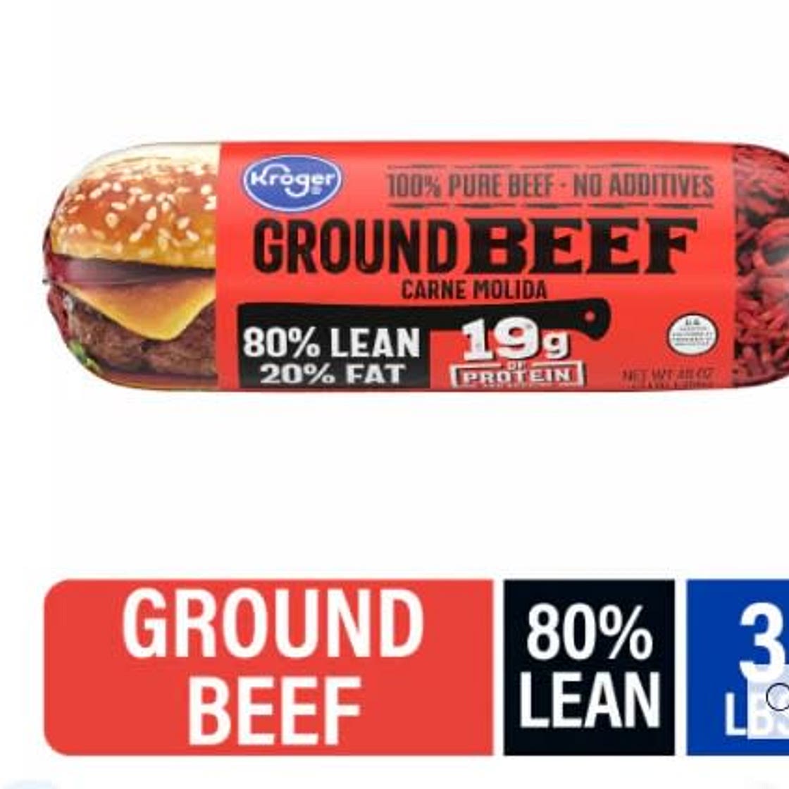 Malveo 80% Lean 20% Fat Ground Beef Kroger