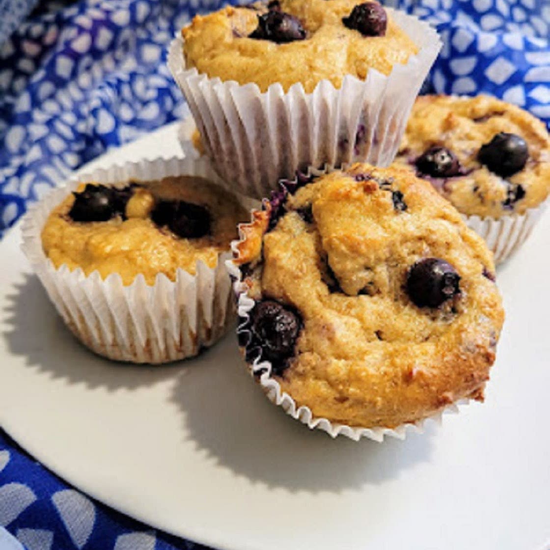 Blueberry Cottage Cheese Muffins
