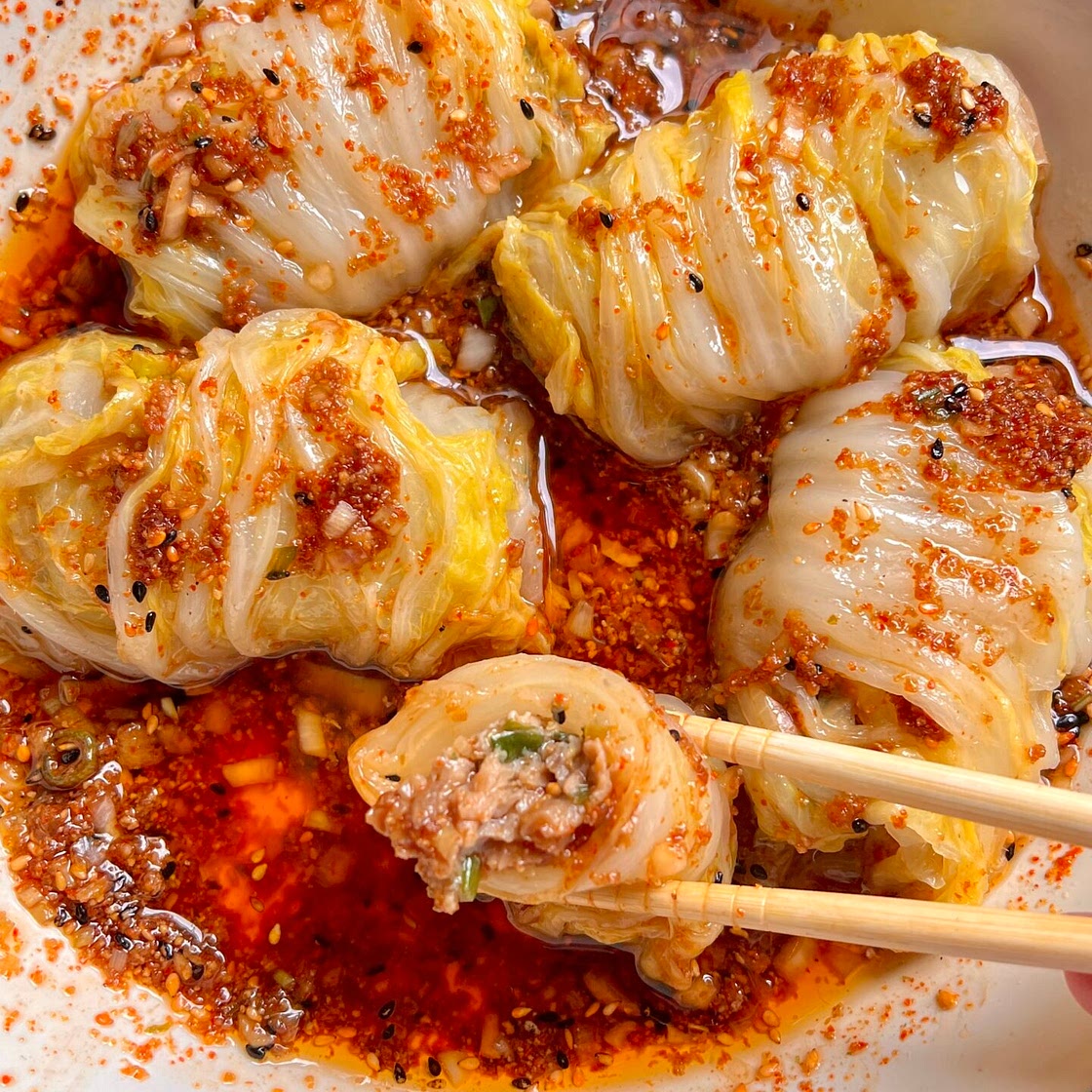 Dumpling Cabbage Rolls
