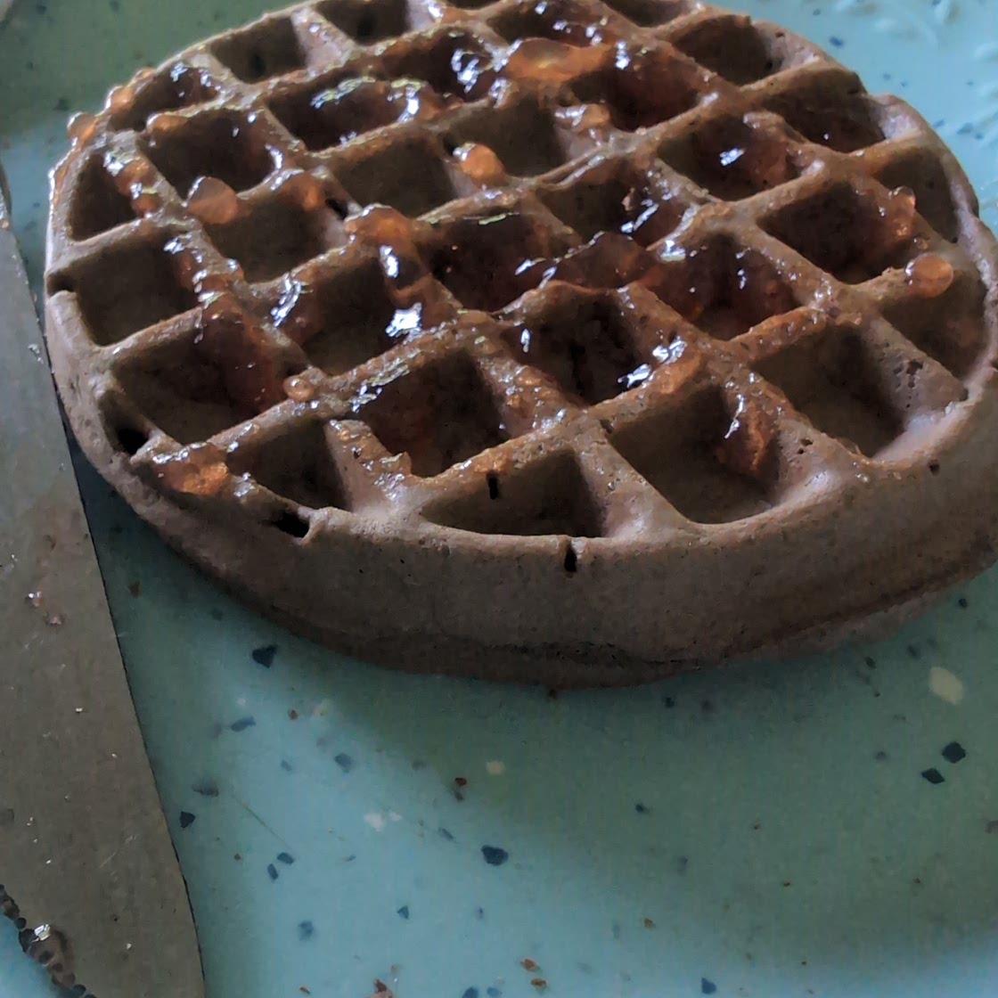 Chocolate Protein Waffles