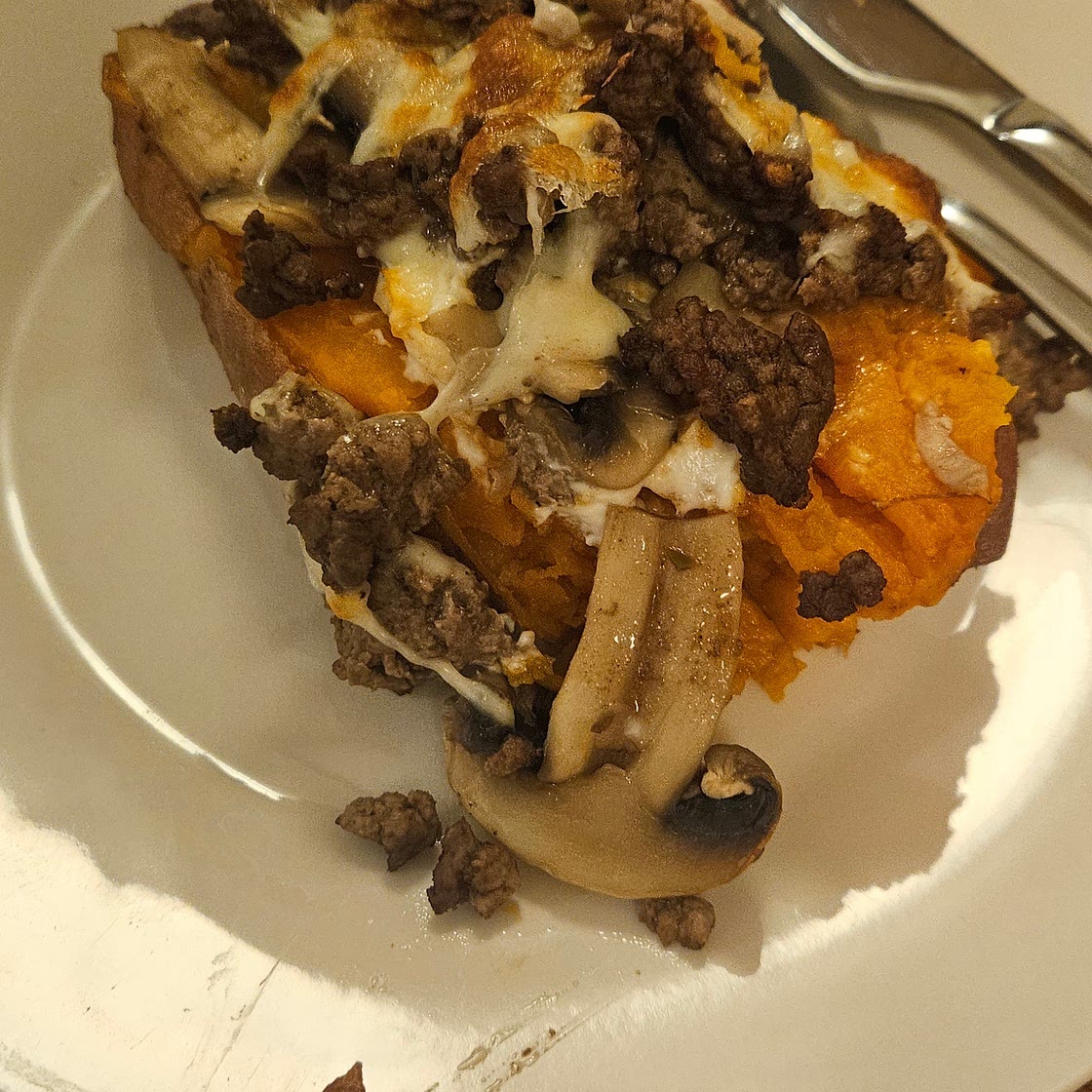 Loaded sweet potatoe