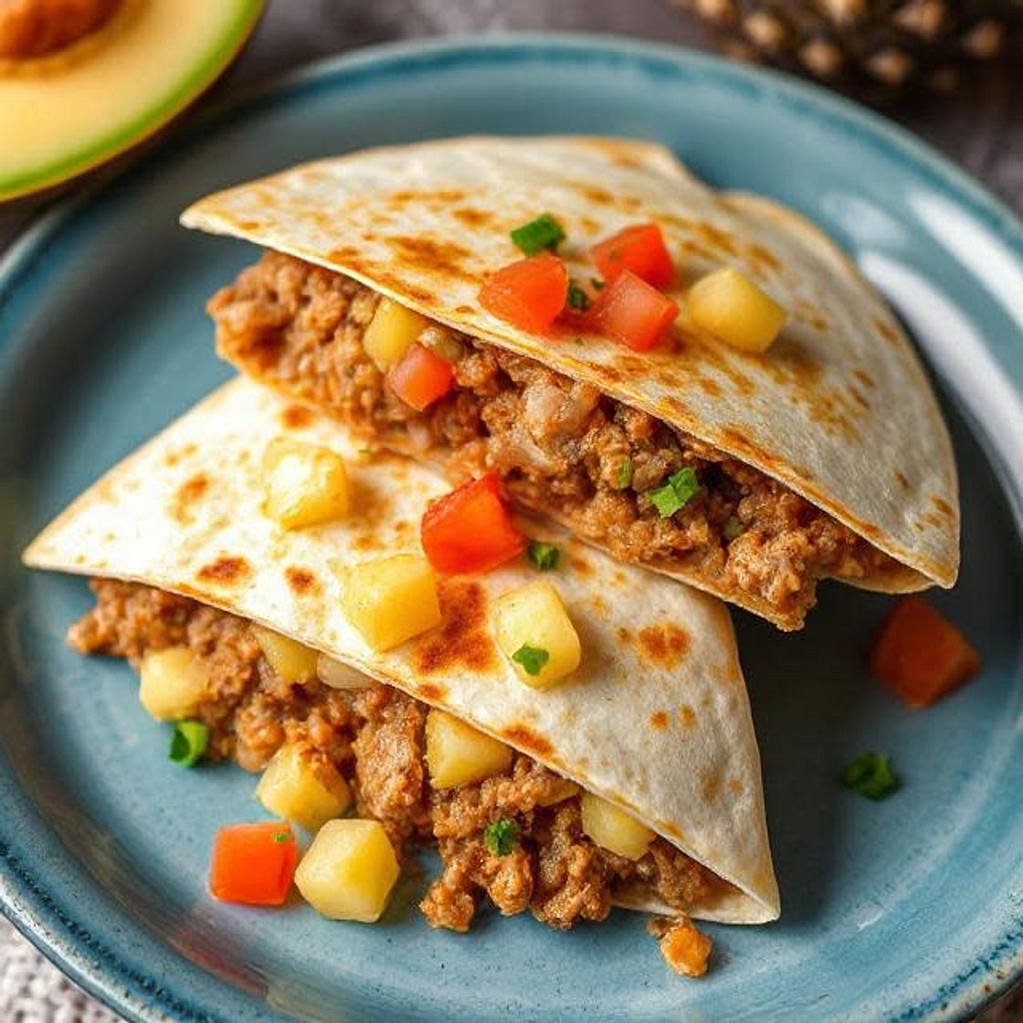 Al Pastor Pork Quesadillas