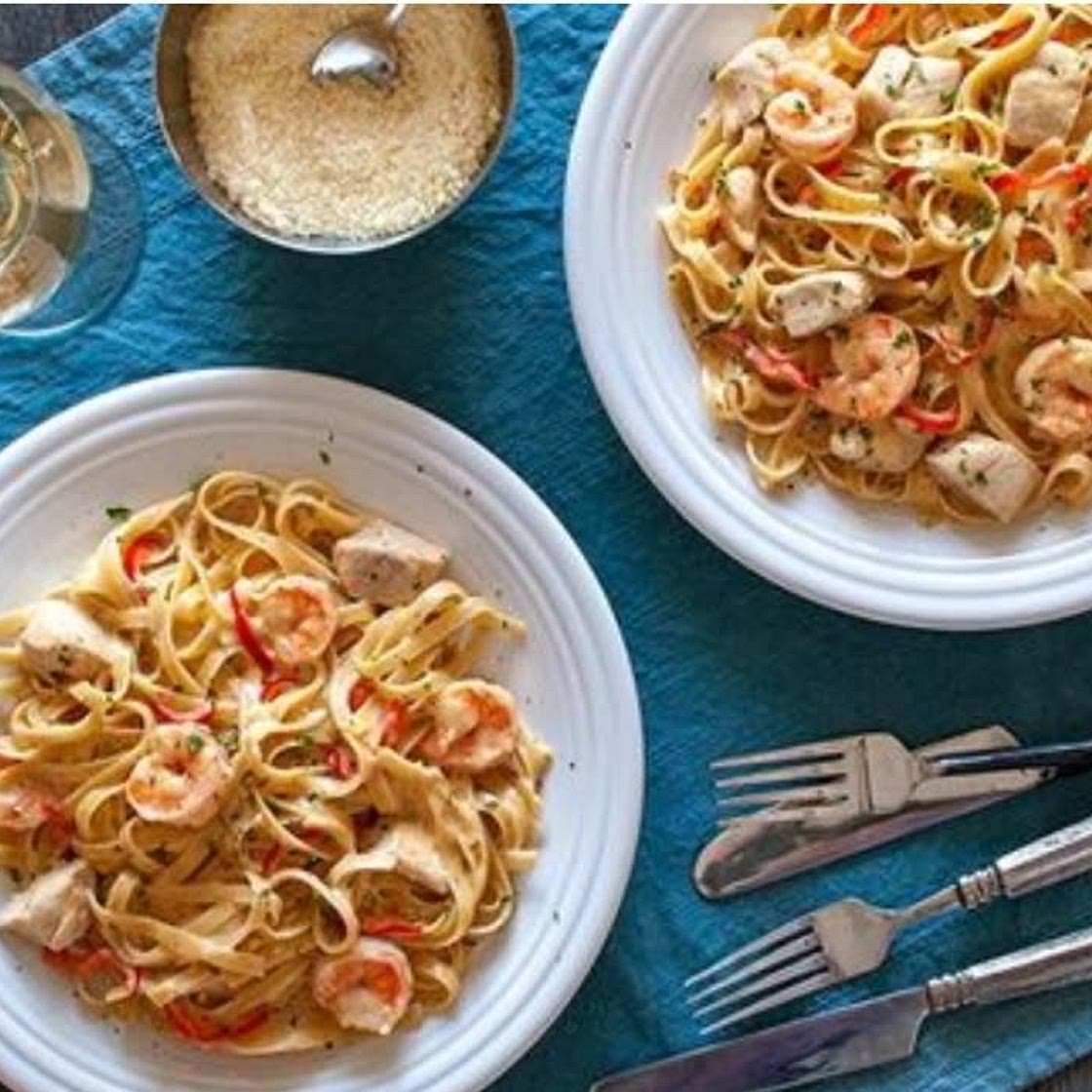 T.g.i Friday's Cajun shrimp and chicken pasta