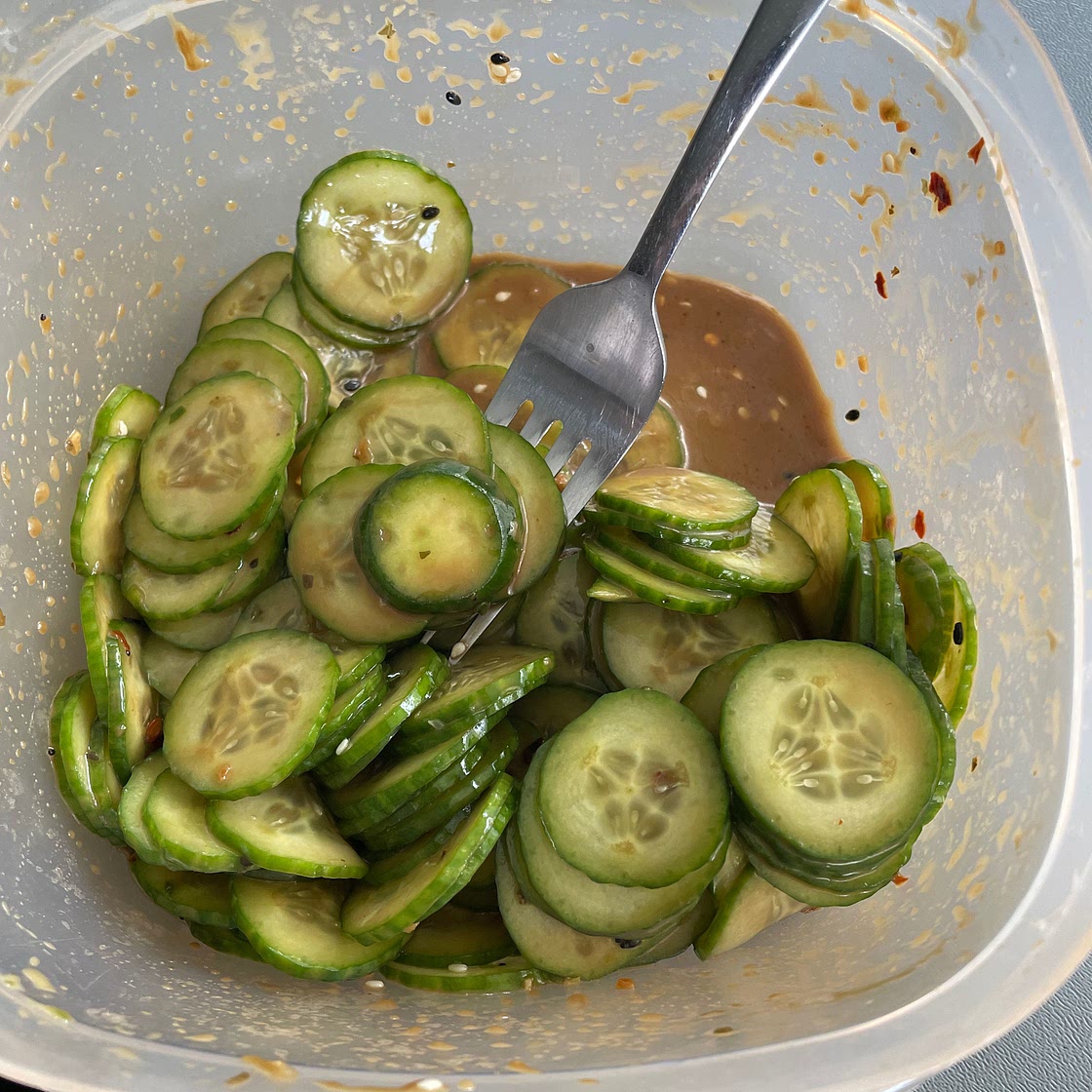 Asian Spiral Cucumber Salad