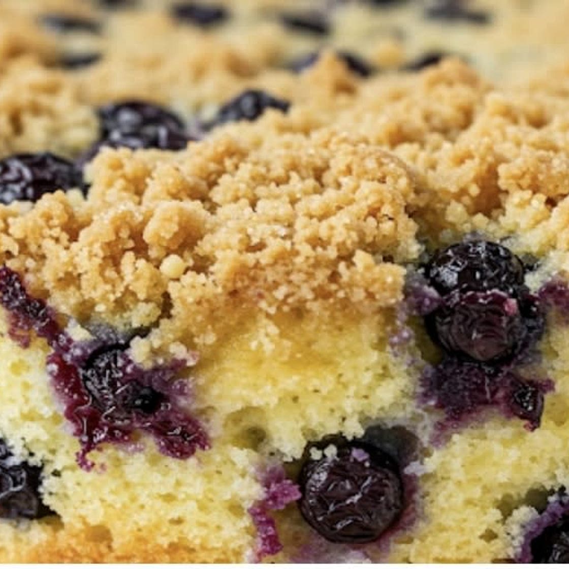 Cottage Cheese Blueberry lemon cake