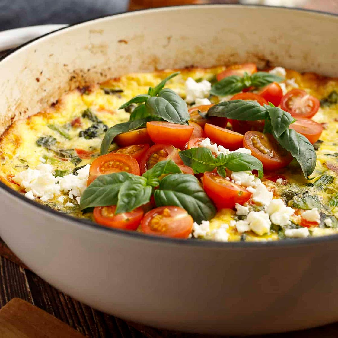 Broccolini Frittata With Turkey Bacon and Feta