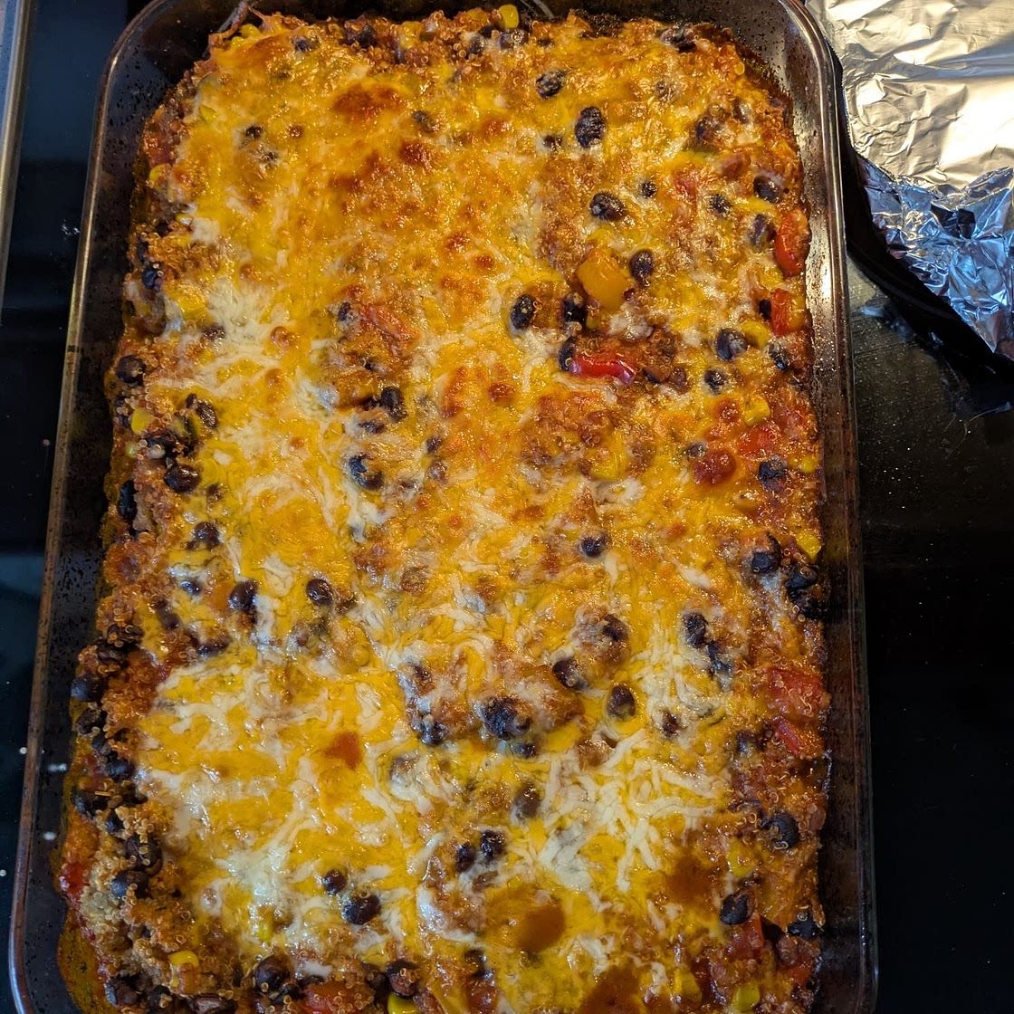 Black Bean Quinoa Enchilada Bake