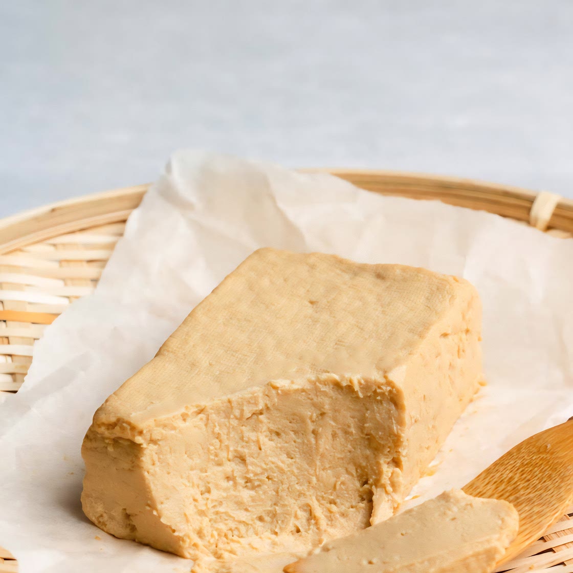 Tofu cream with miso and barley