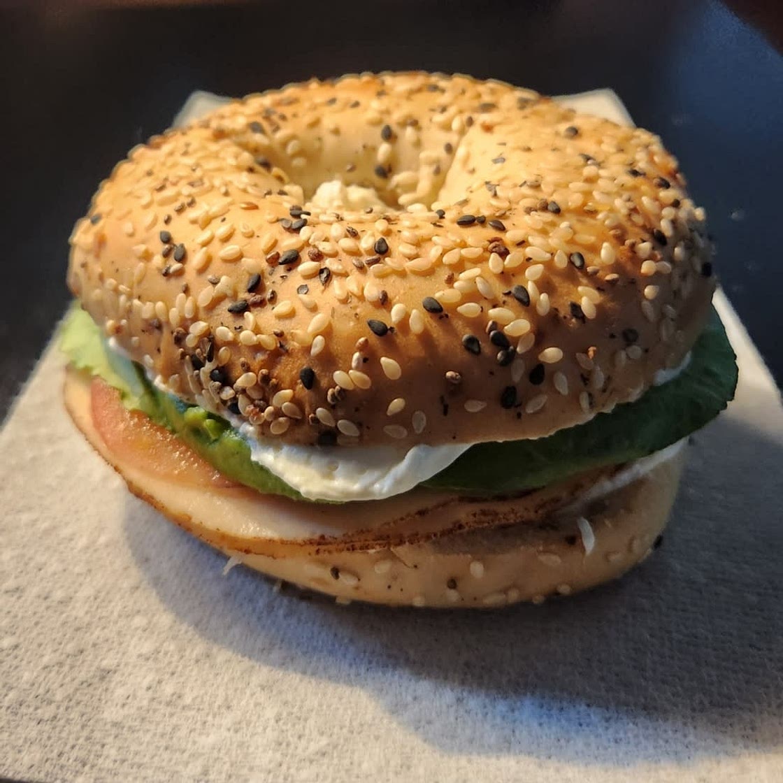 Ham Bagel Lunch