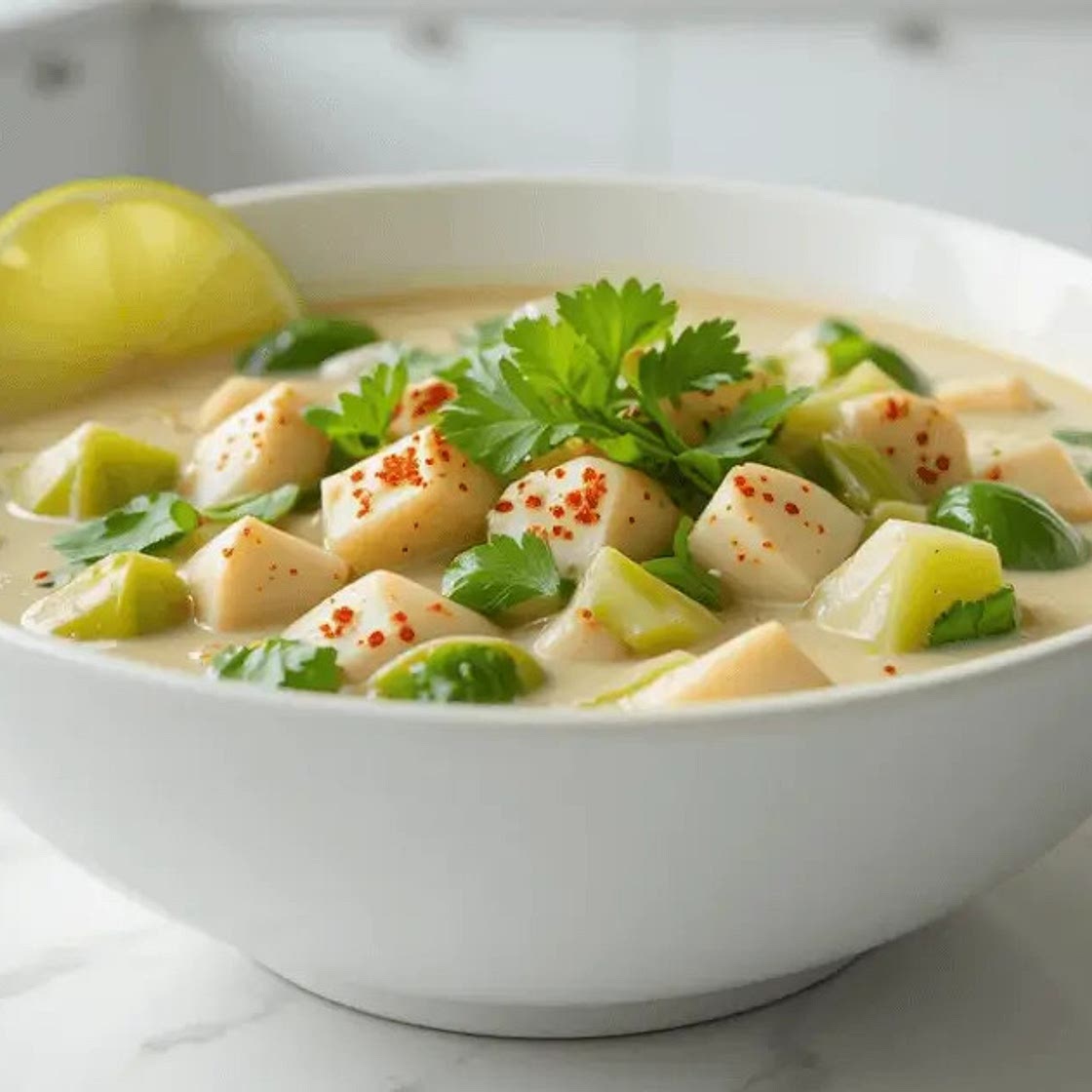 Coconut Lime Fish Soup