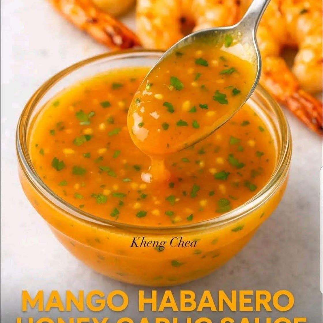 Mango habanero honey garlic sauce 