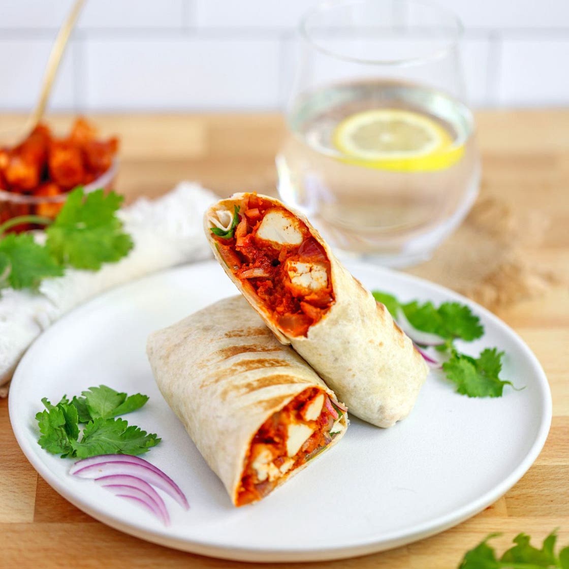 Air-Fried Tofu Breakfast Burrito