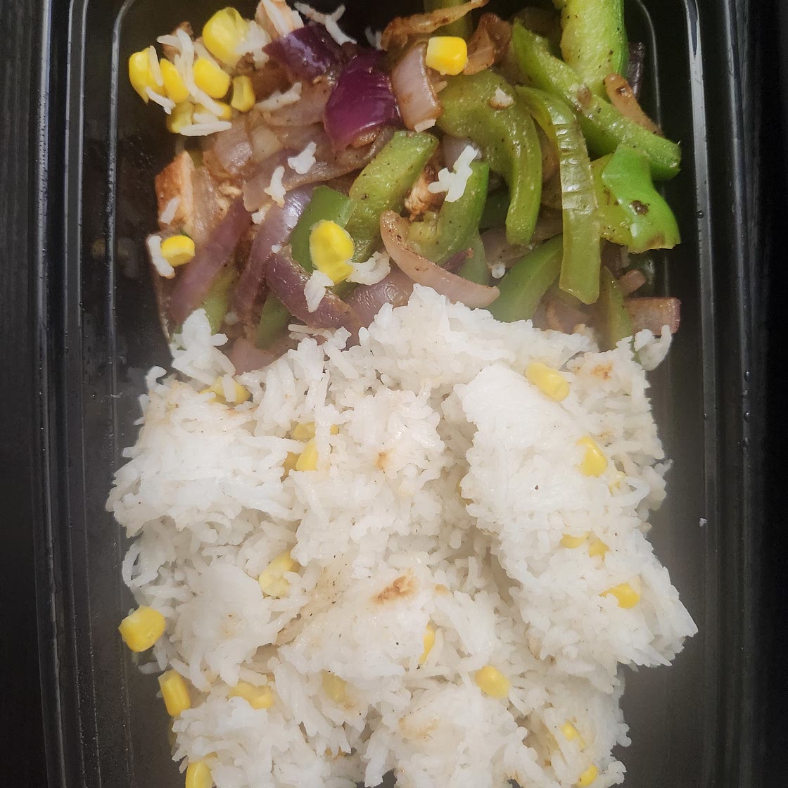 Chicken fajita rice bowl