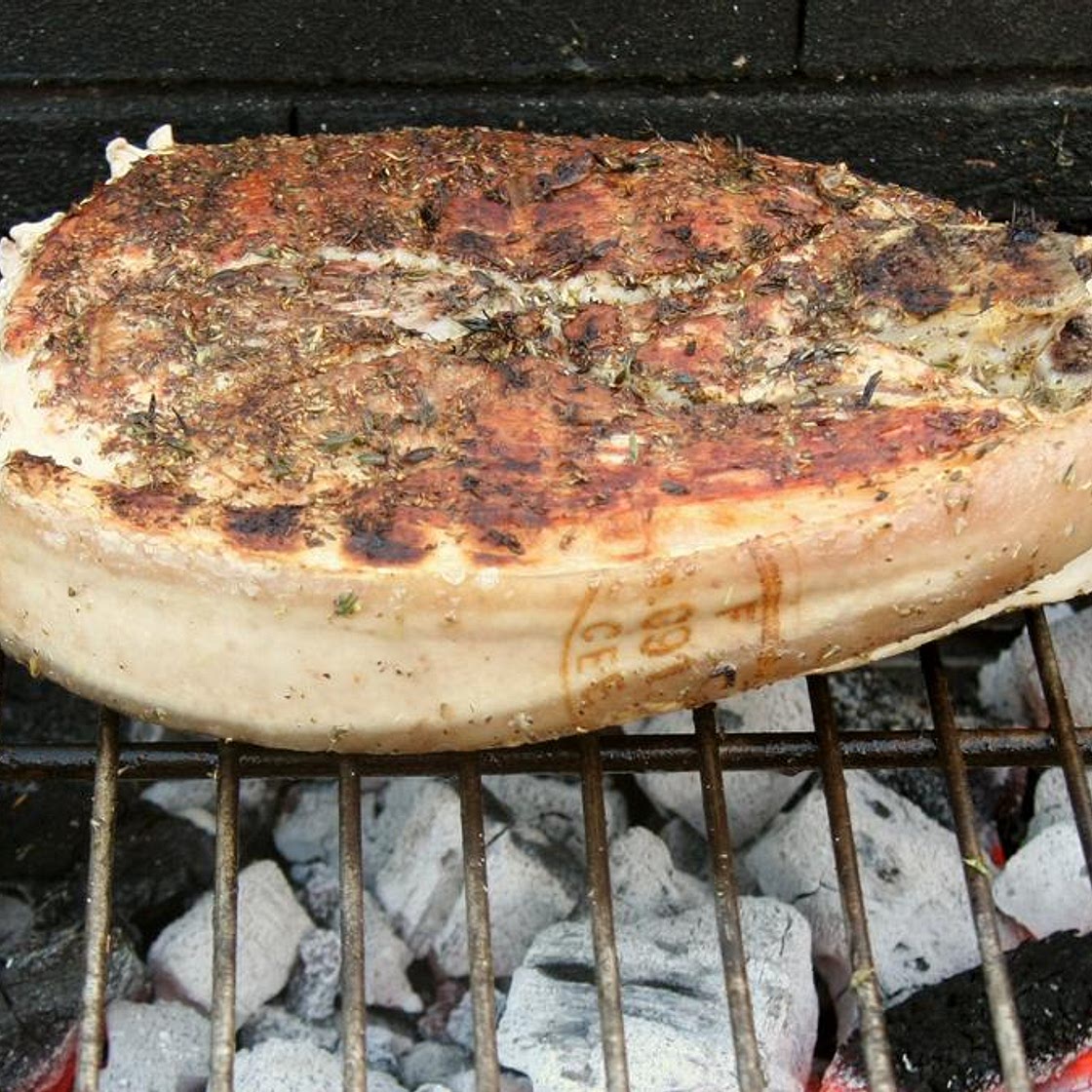 Rouelle au barbecue
