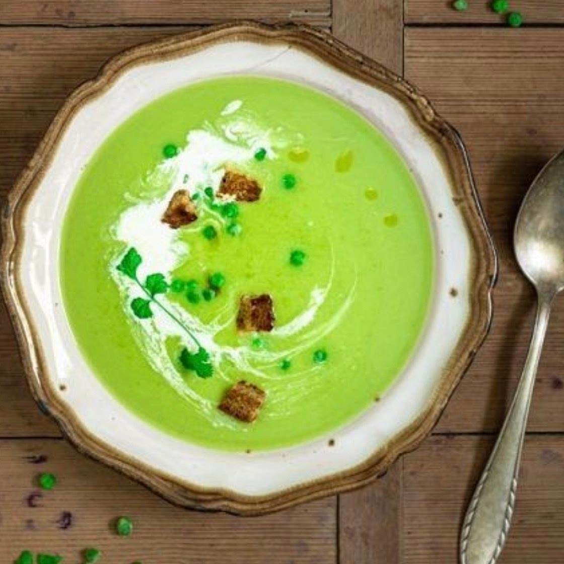 Крем-суп из горошка