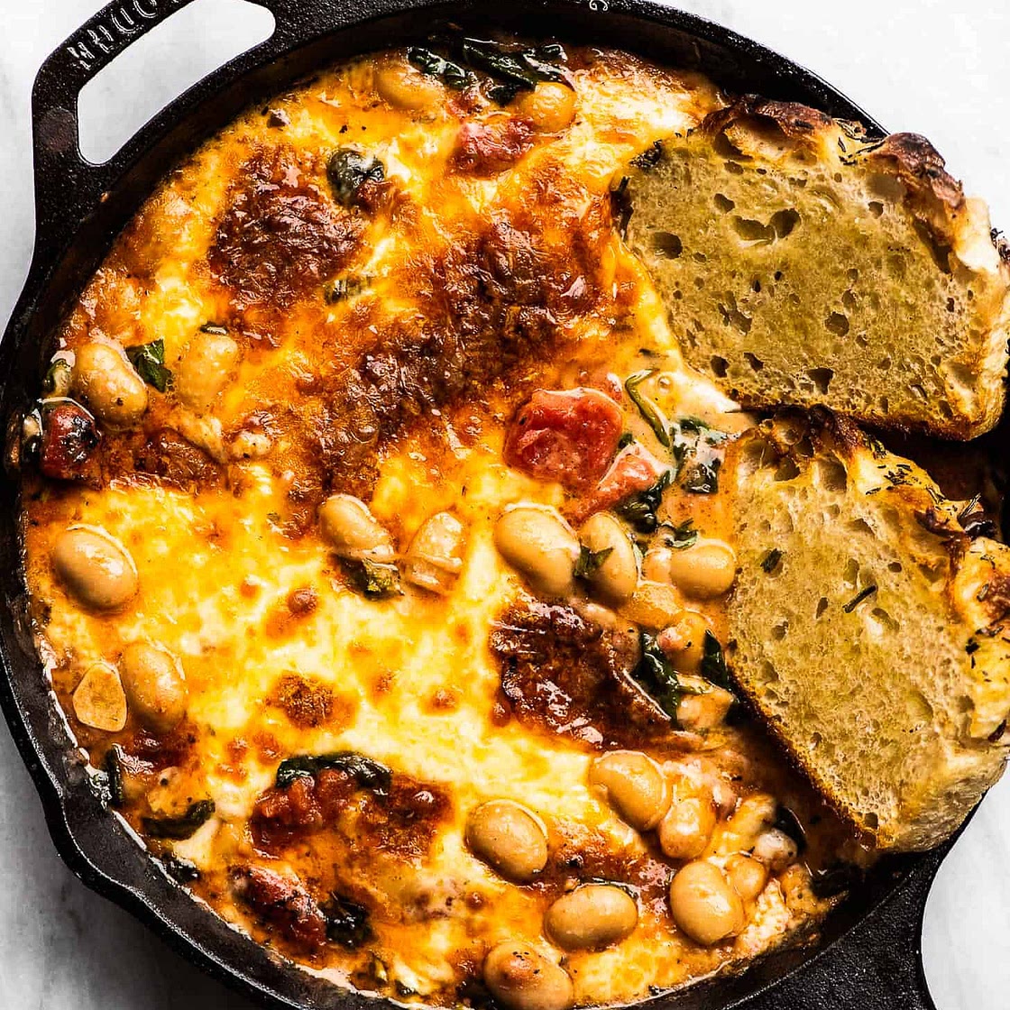 Cheesy White Bean Tomato Bake Recipe
