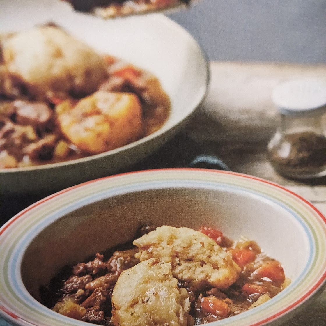 Beef stew and dumplings