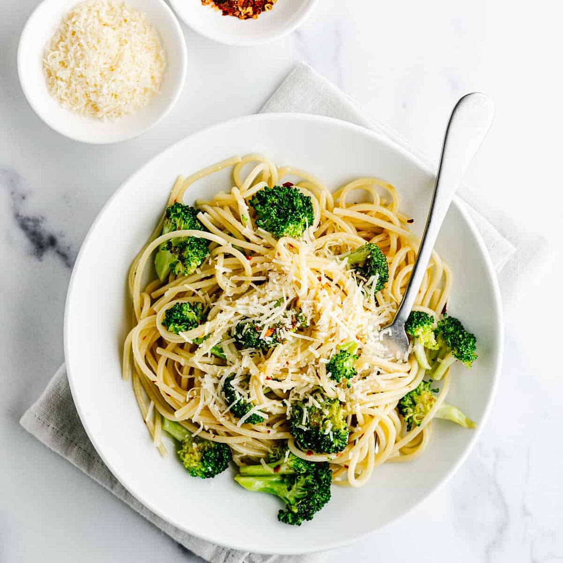 Mom's Broccoli Spaghetti