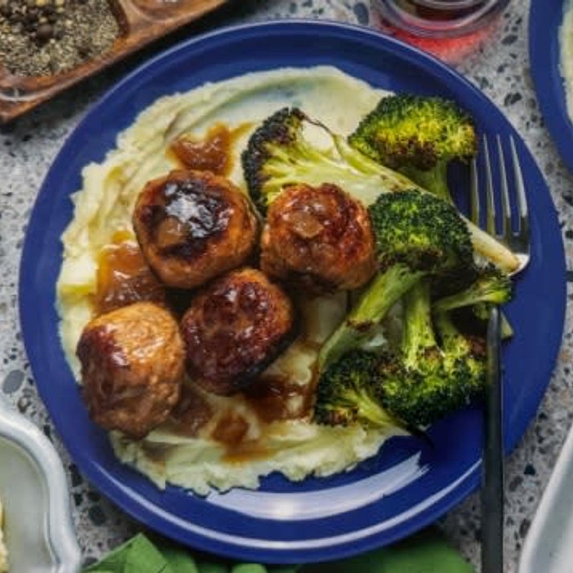 Sausage Meatball Bangers & Mash