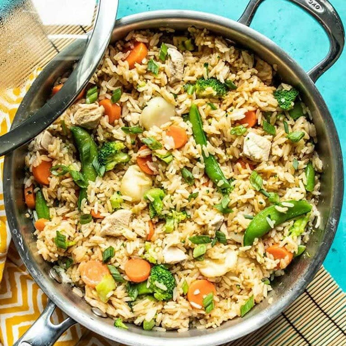 One Pot Teriyaki Chicken and Rice