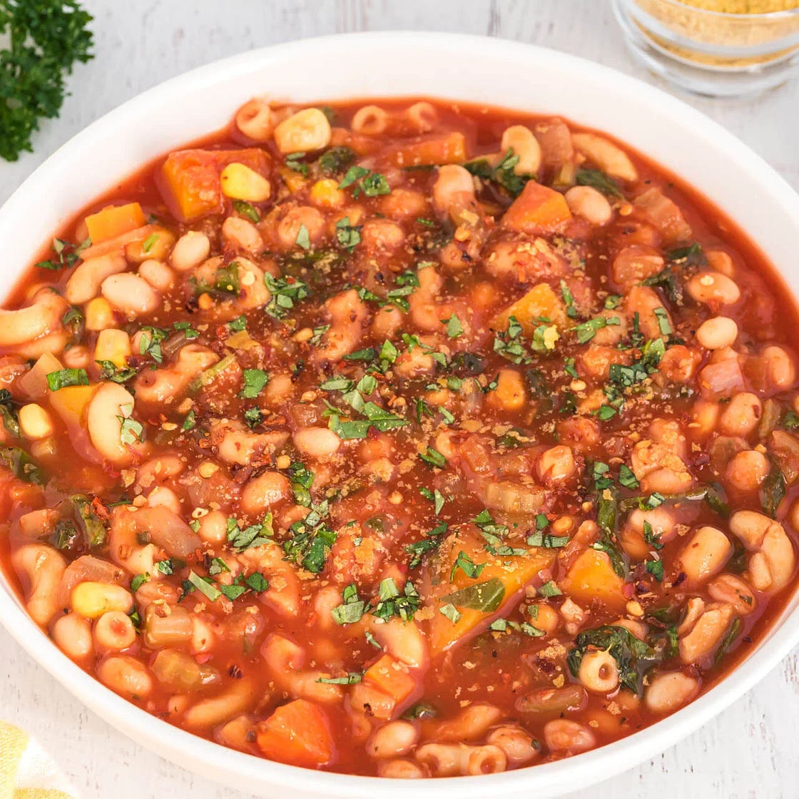 Hearty Minestrone Butternut Soup