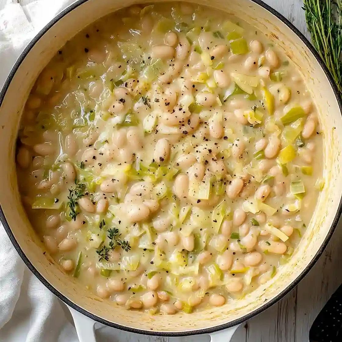 Flavorful Butter Beans with Leeks