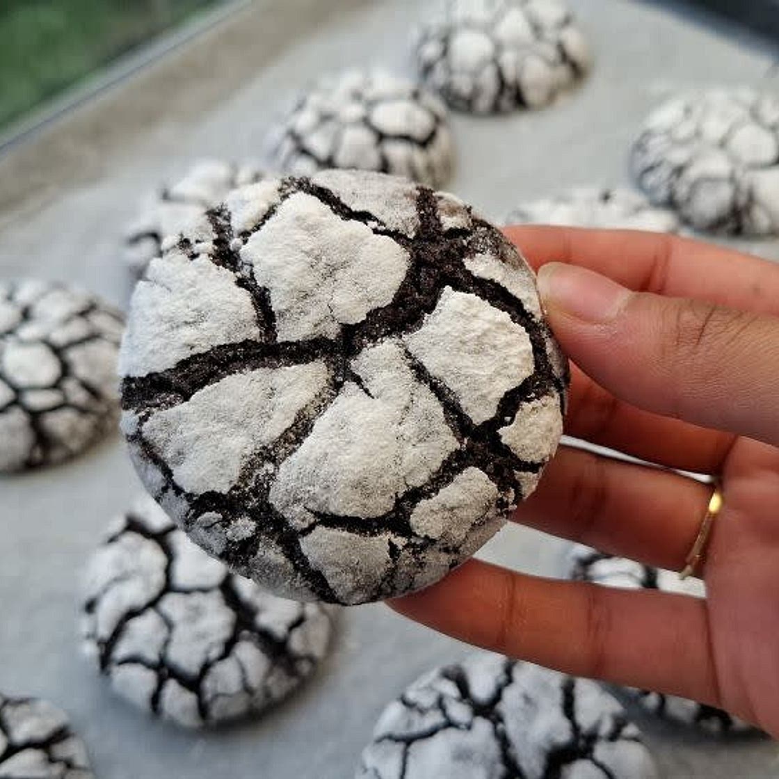 Chocolate Crinkle Cookies