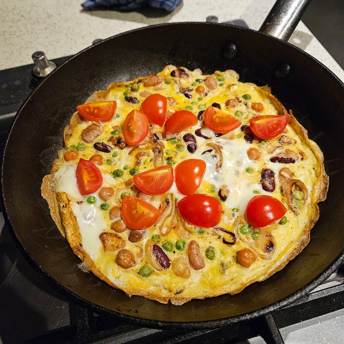 Hearty Pea and Bean Frittata