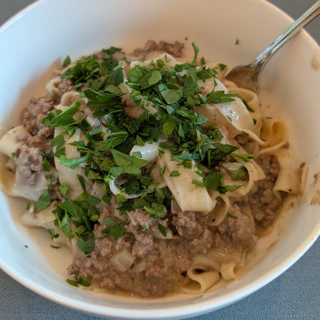 Ground Beef Stroganoff