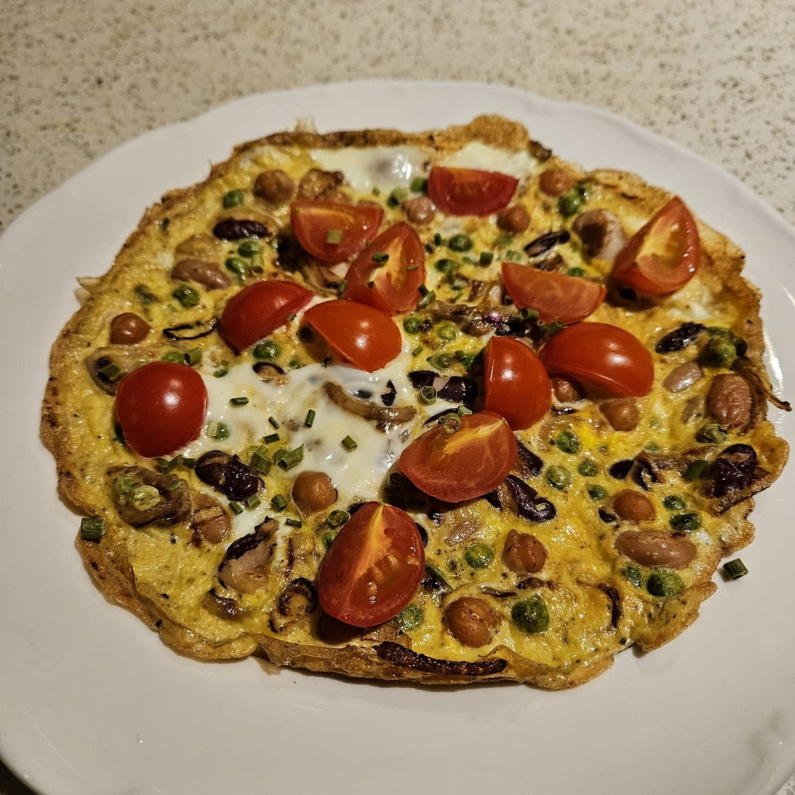 Hearty Pea and Bean Frittata
