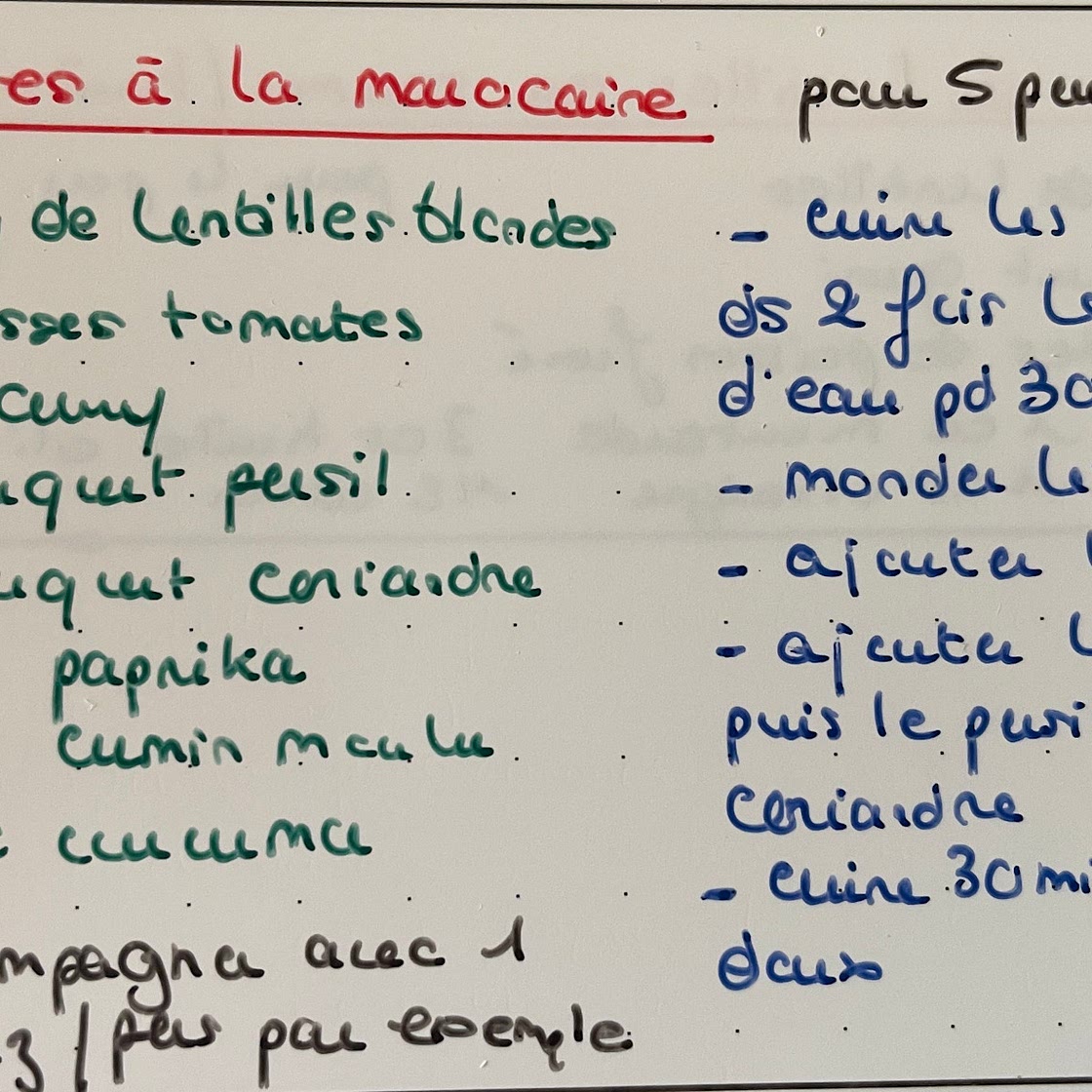 Lentilles à la marocaine