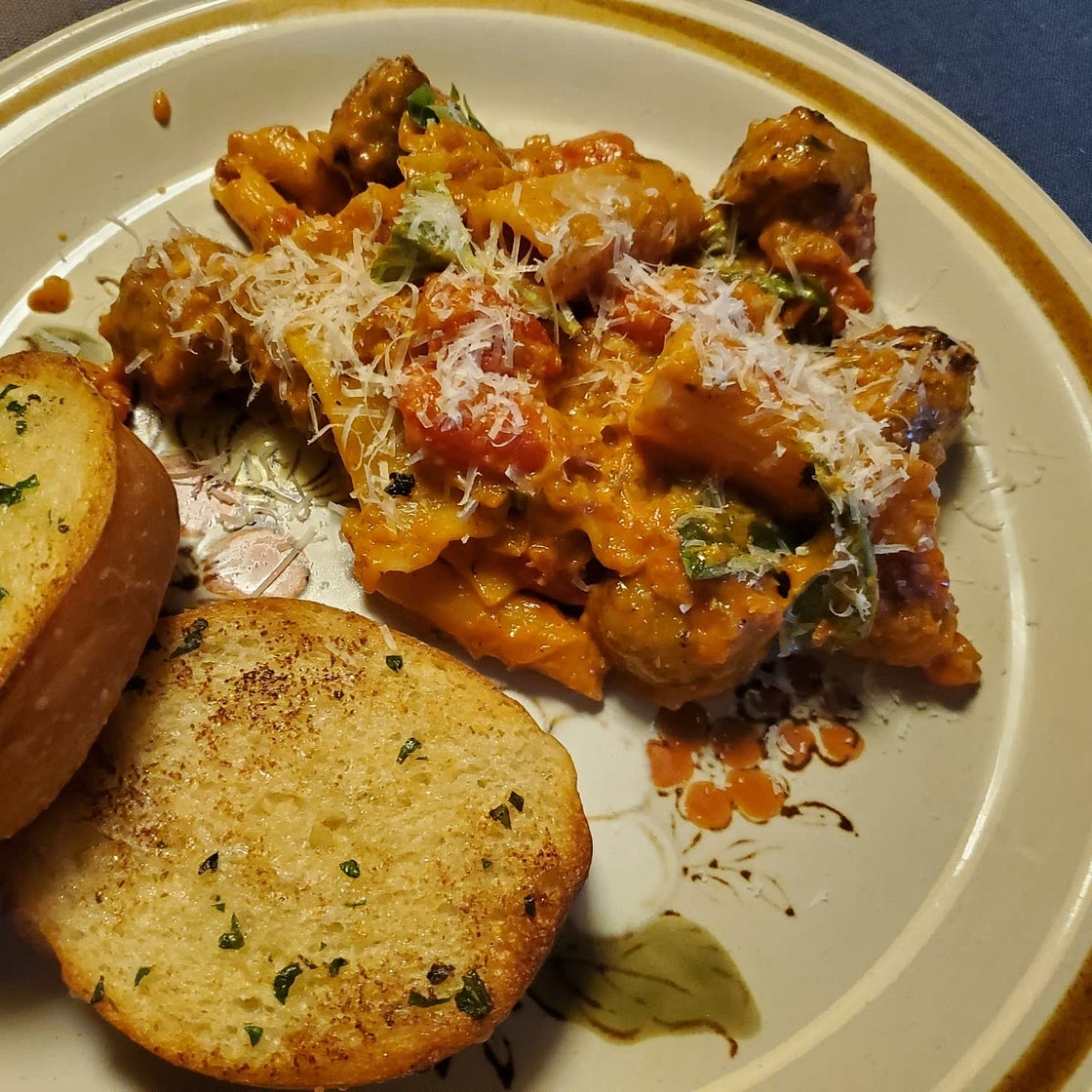 Sausage Rigatoni alla Vodka