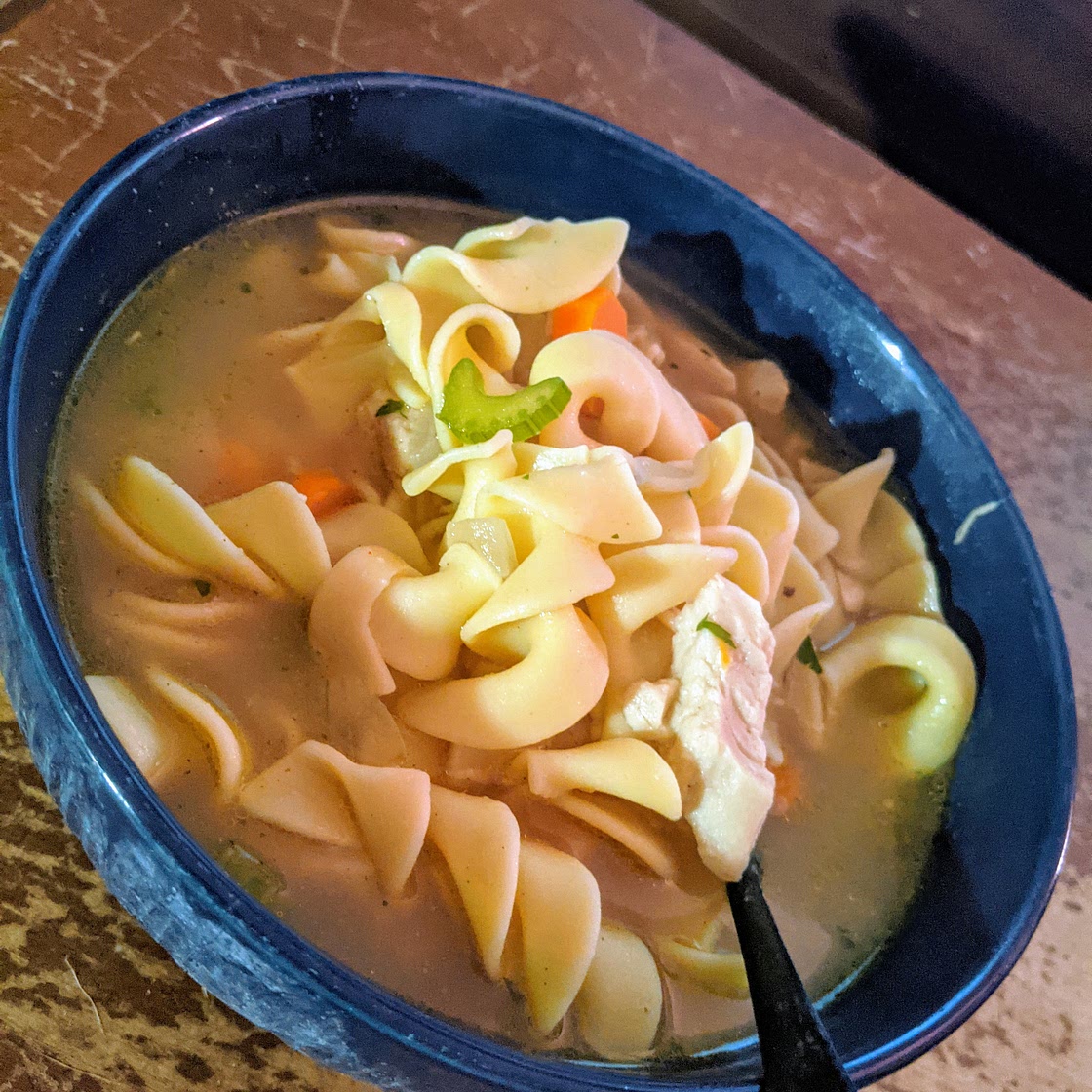 Not-Chick'n Noodle Soup