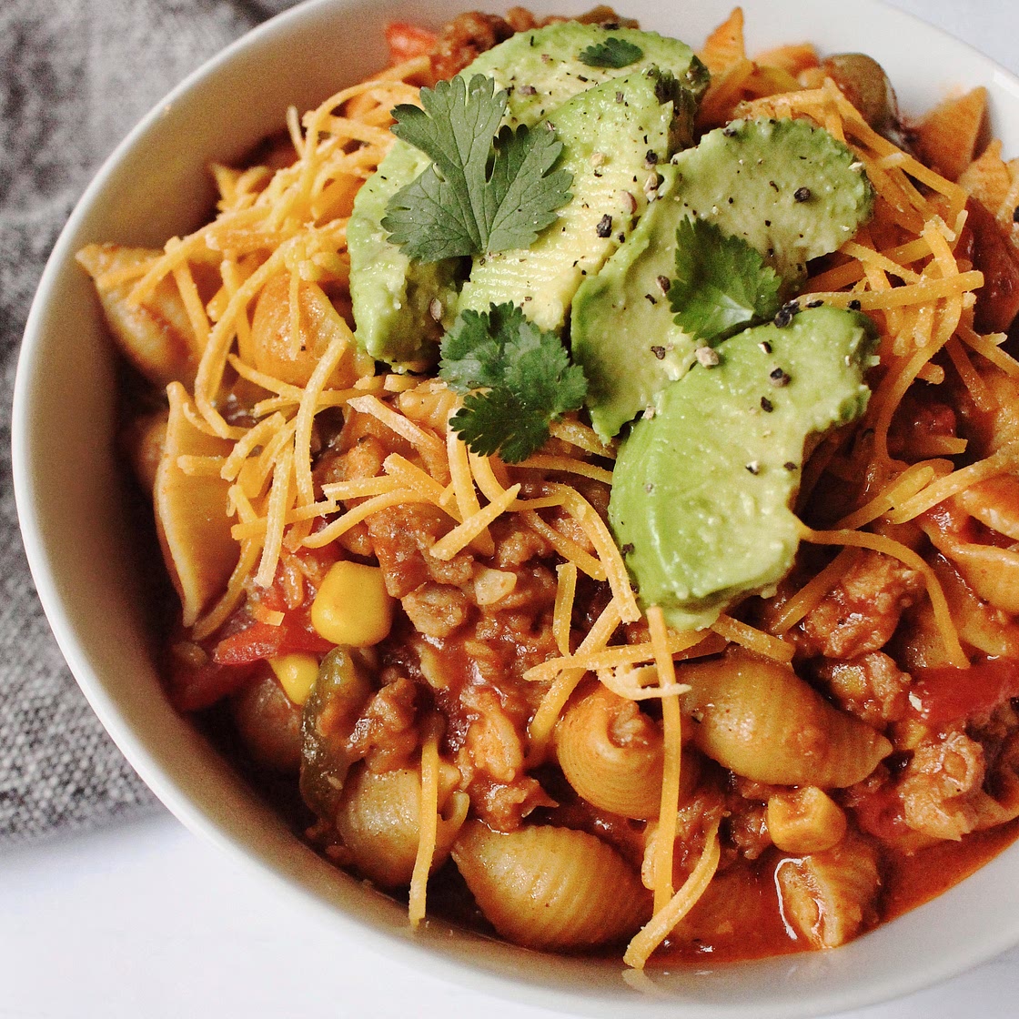 Plant-Based One Pot Taco Pasta ~ An Easy Dinner