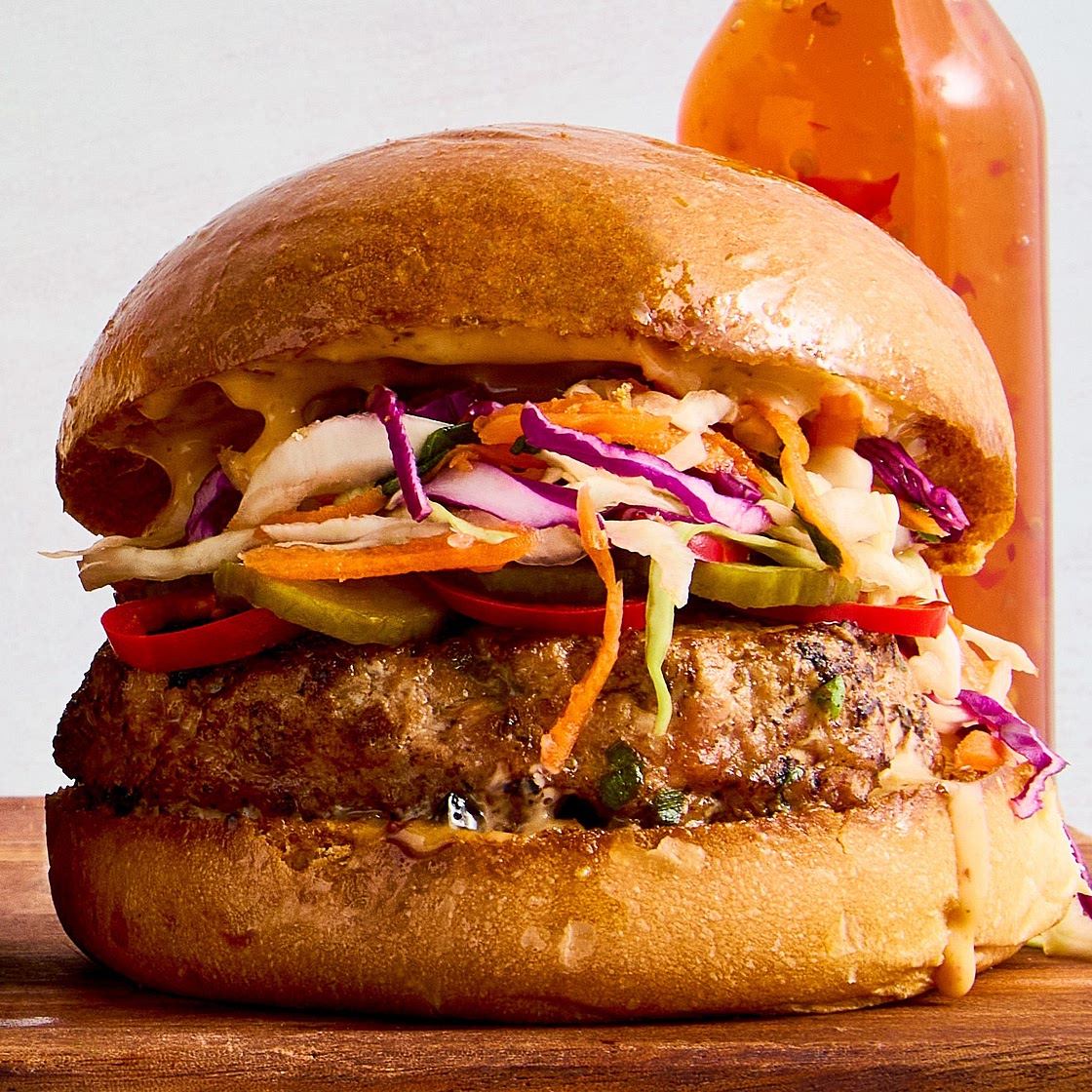 Thai Sweet Chili Turkey Burger