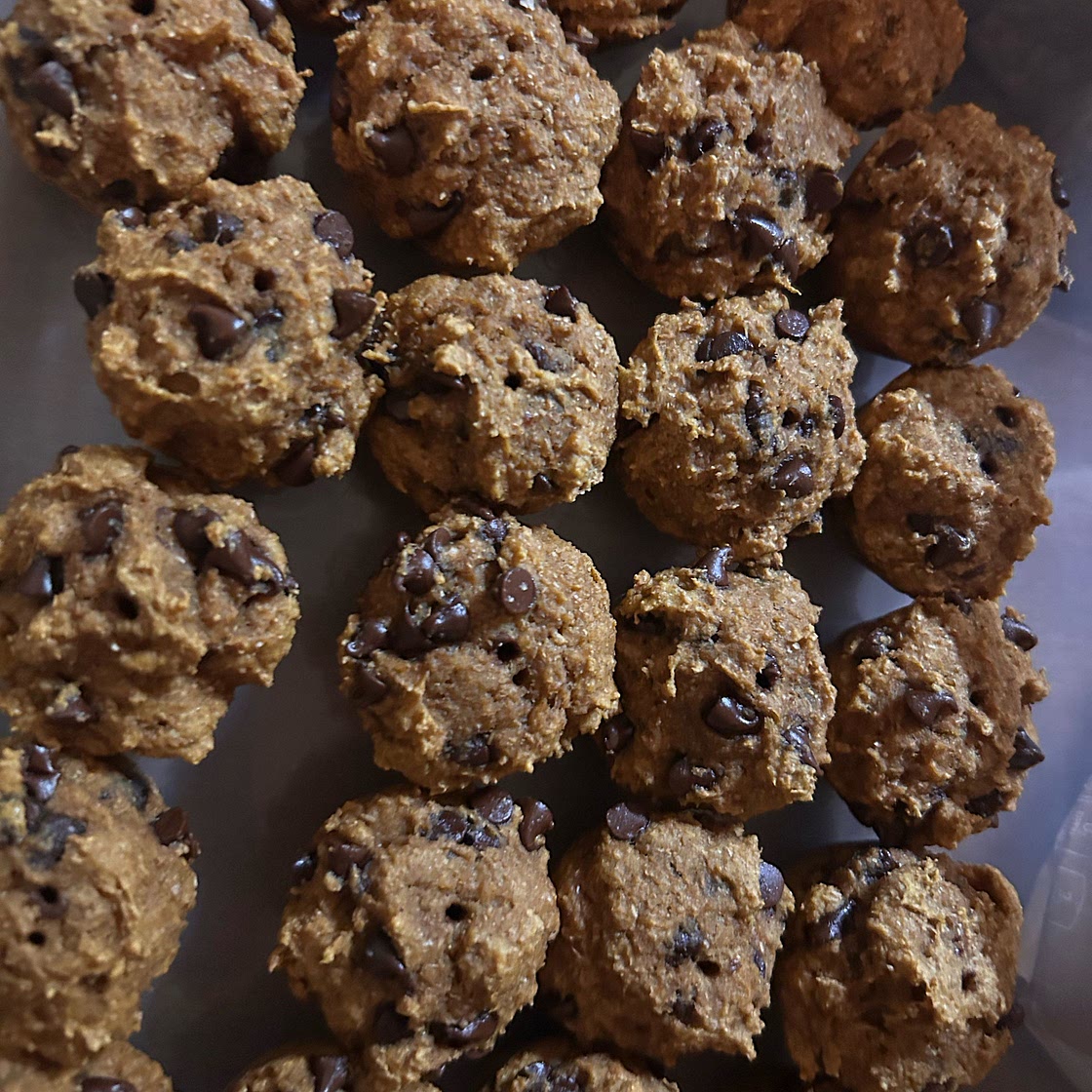 Pumpkin chocolate chip mini muffins