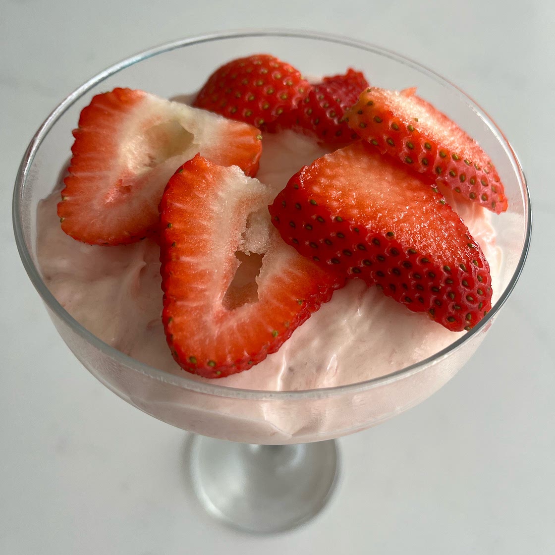 Strawberry mousse