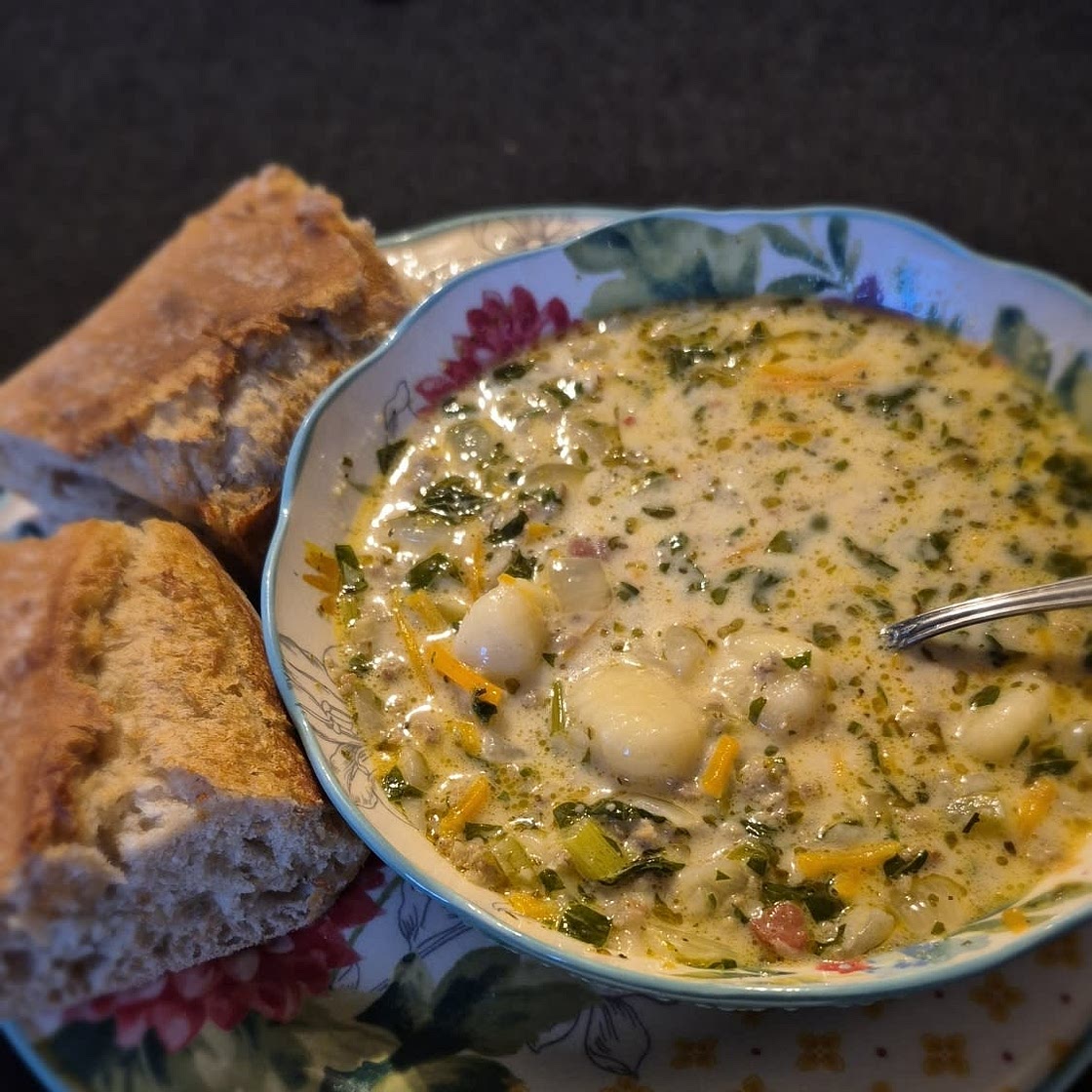 Creamy Italian Sausage Gnocchi Soup
