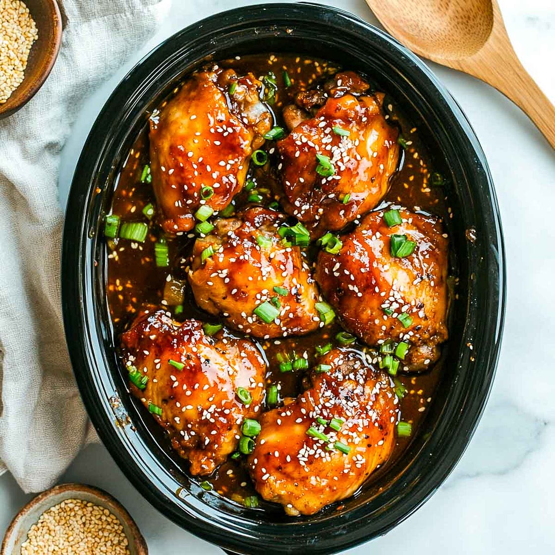 Crockpot Honey Garlic Chicken Thighs