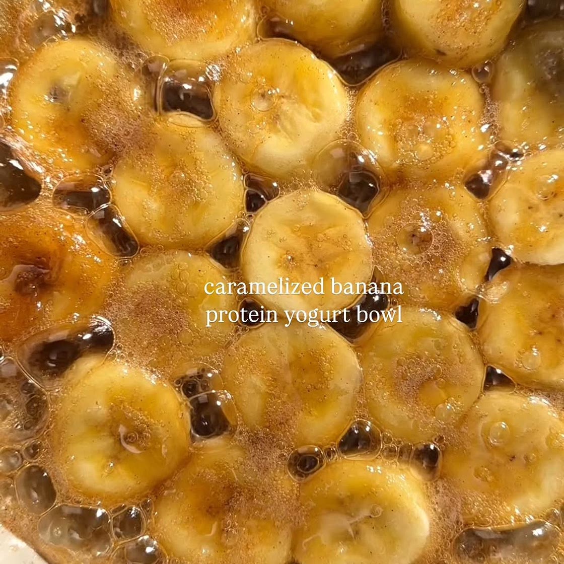 ✨ High-Protein Caramelized Banana Bowl✨