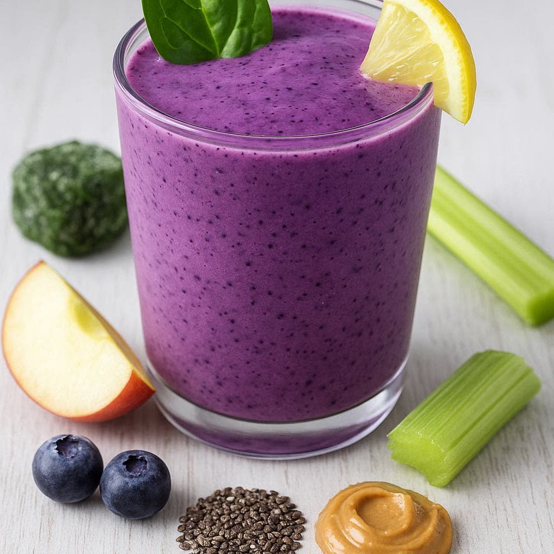 Green Blueberry Glow Smoothie