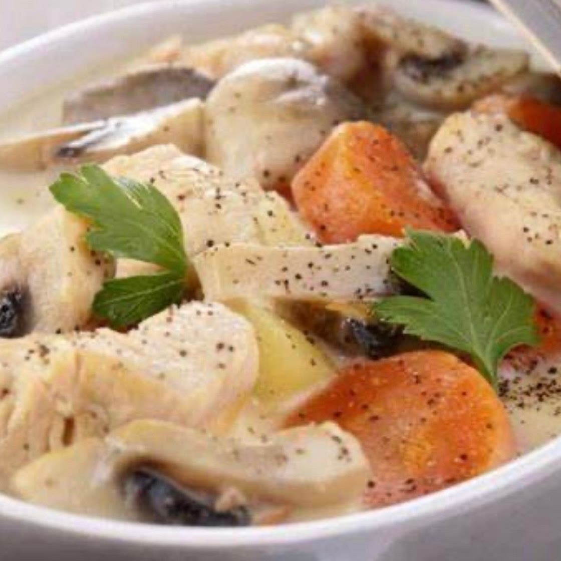 Blanquette de poulet et 3 riz