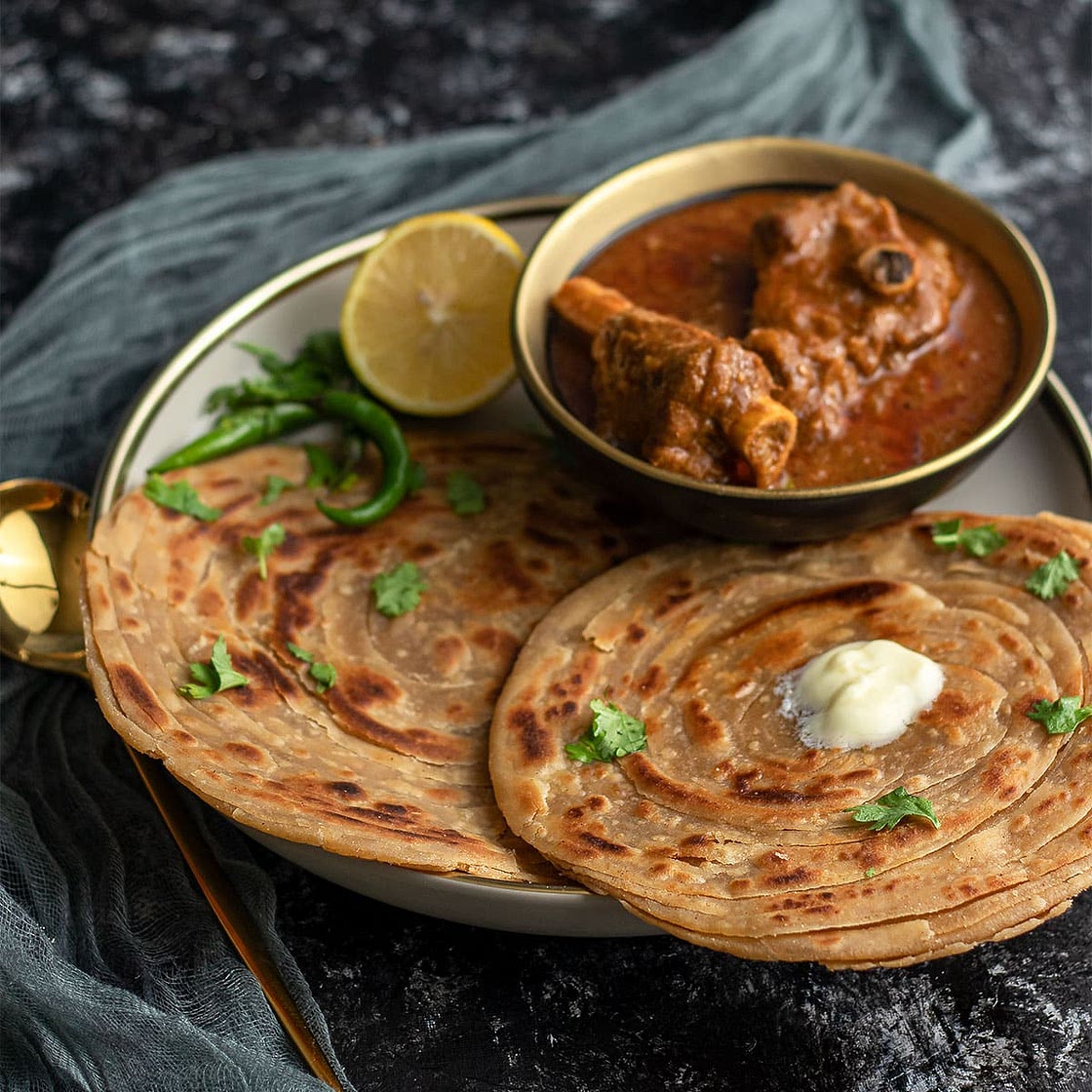Lachha Paratha Easy Indian Layered Bread