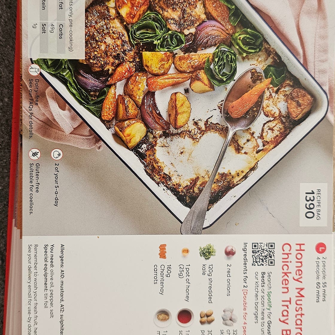 Honey mustard chicken tray bake