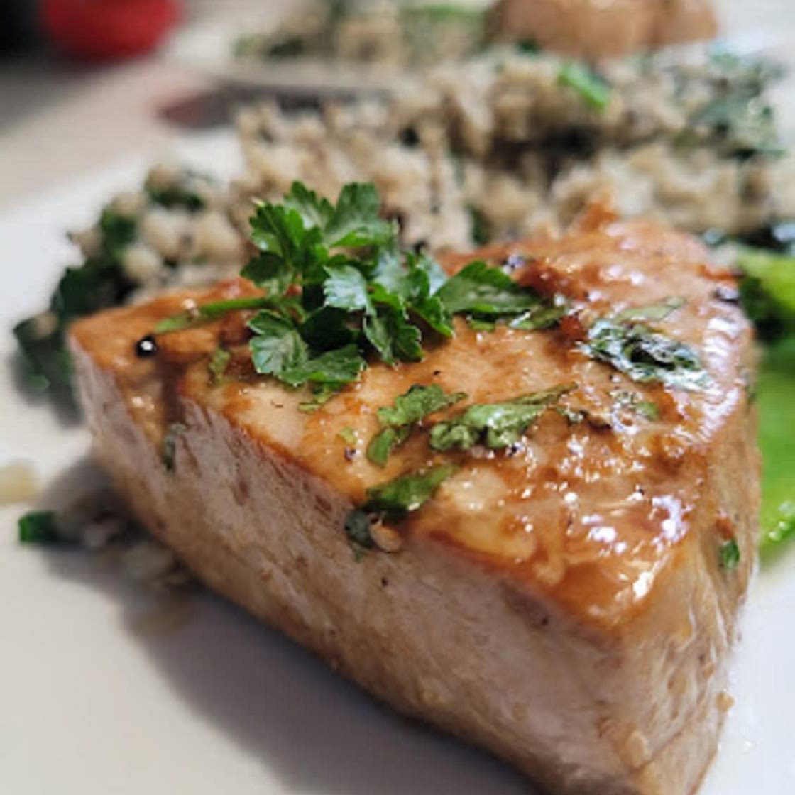 Marinated Air Fryer Tuna Steaks